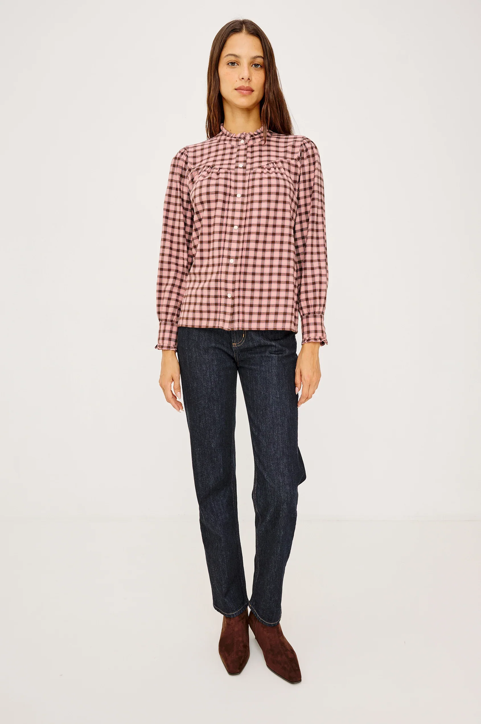 Alanna Blouse - Garnet Rose Cobalt - Image 3