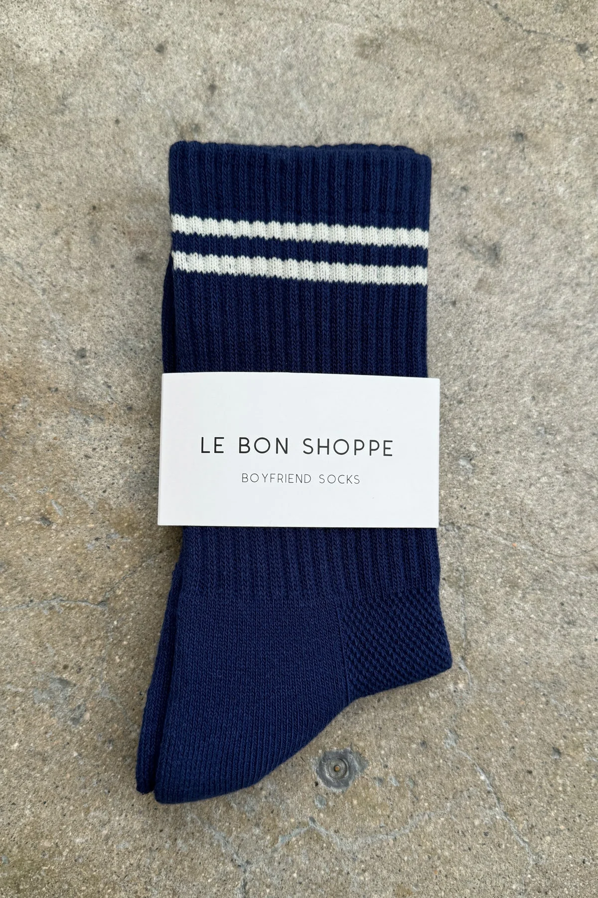 Boyfriend Socks - Navy - Image 3