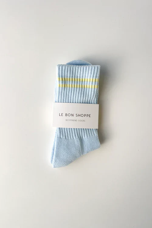 Boyfriend Socks - Pastel Sky - Image 3