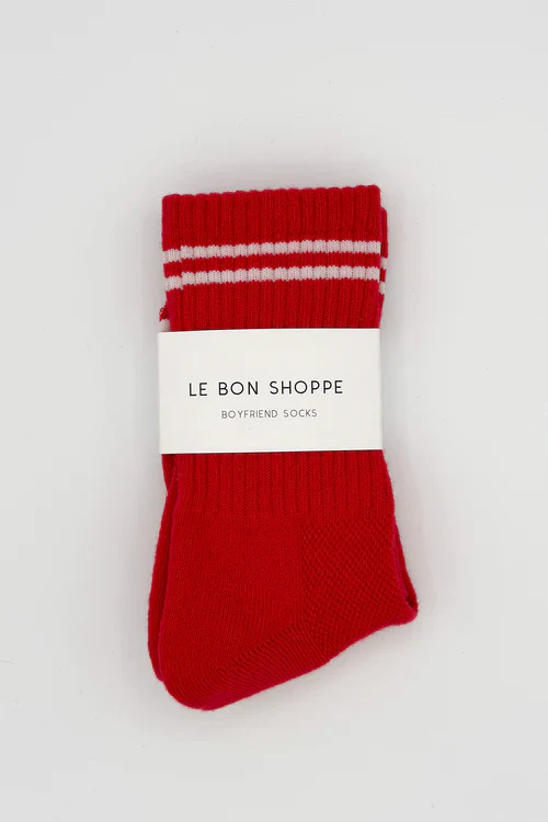Boyfriend Socks - Red - Image 3