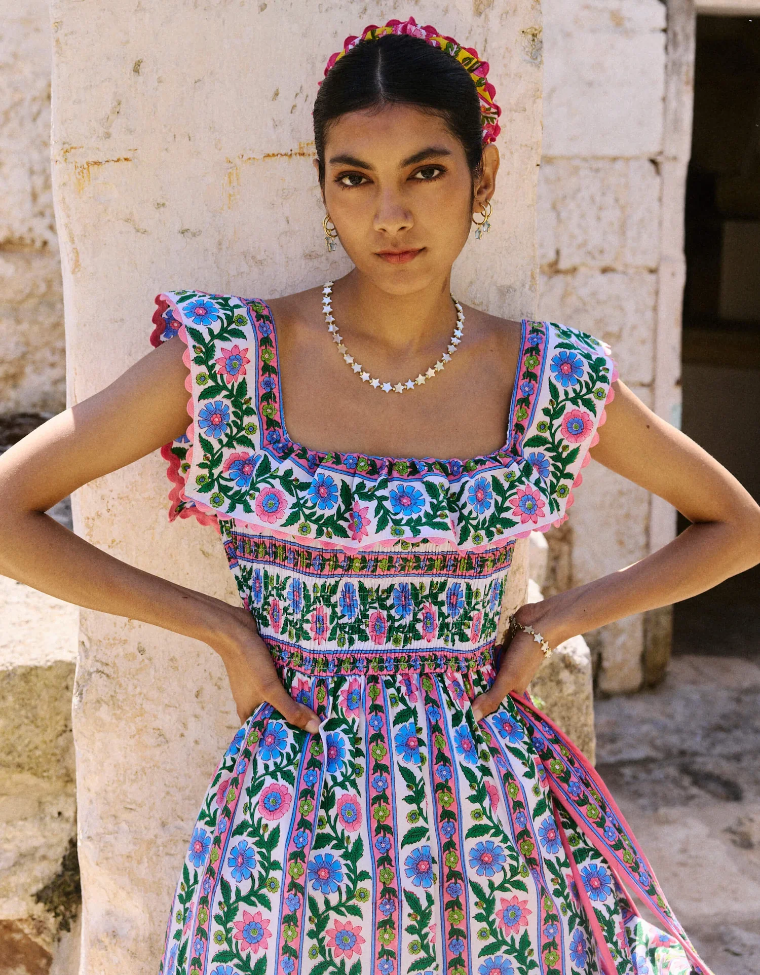 Carrie Dress - Folk Border - Image 2