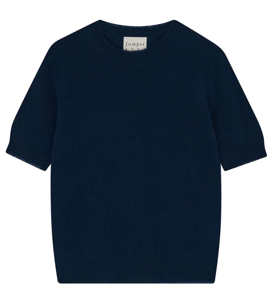 Distressed T-Shirt - New Navy
