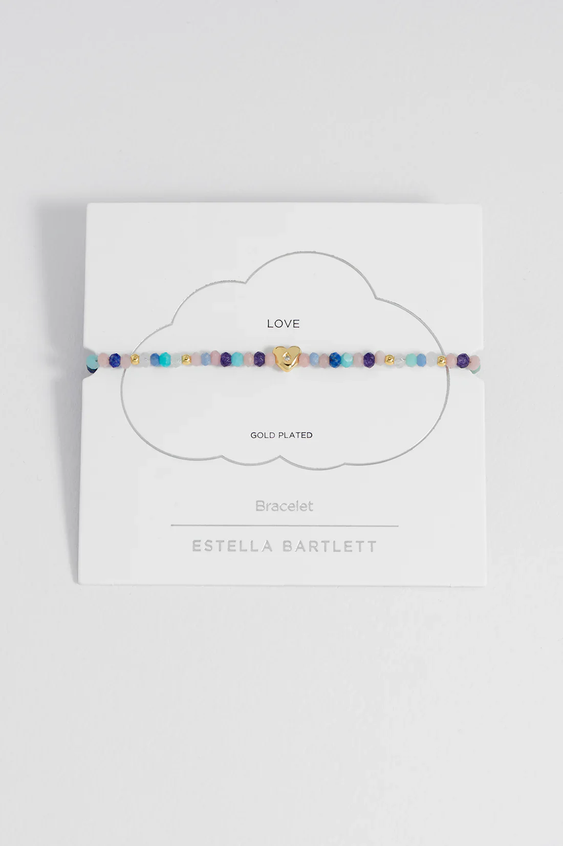 EBB7123G Pastel Gemstone Heart CZ Amelia Bracelet - Image 4