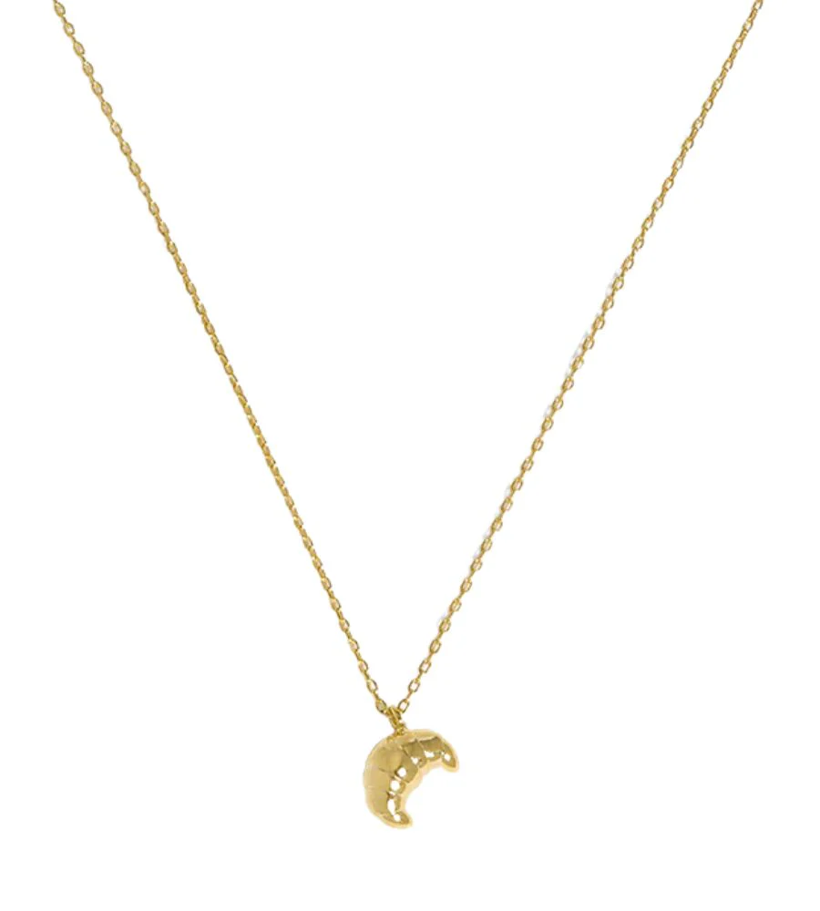 EBN5367G Croissant Necklace