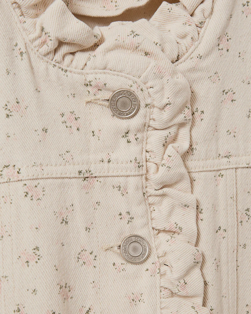 Farahsw Frill Sleeve Vest - Rose Flower - Image 5