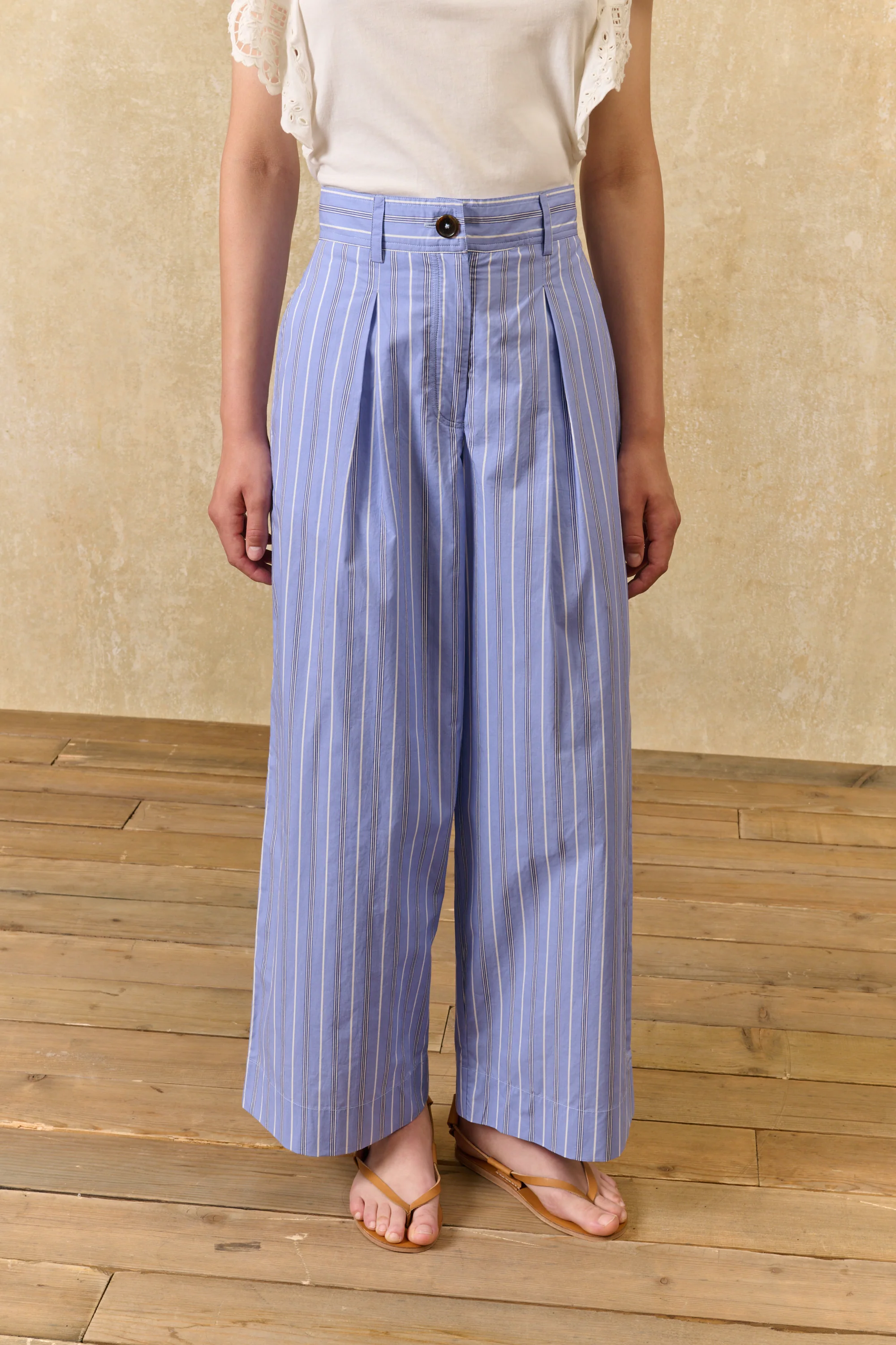 Federica Pants - Blue Ocean Stripes - Image 3
