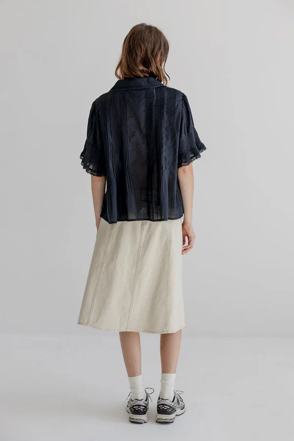 Gail Blouse - Black - Image 4