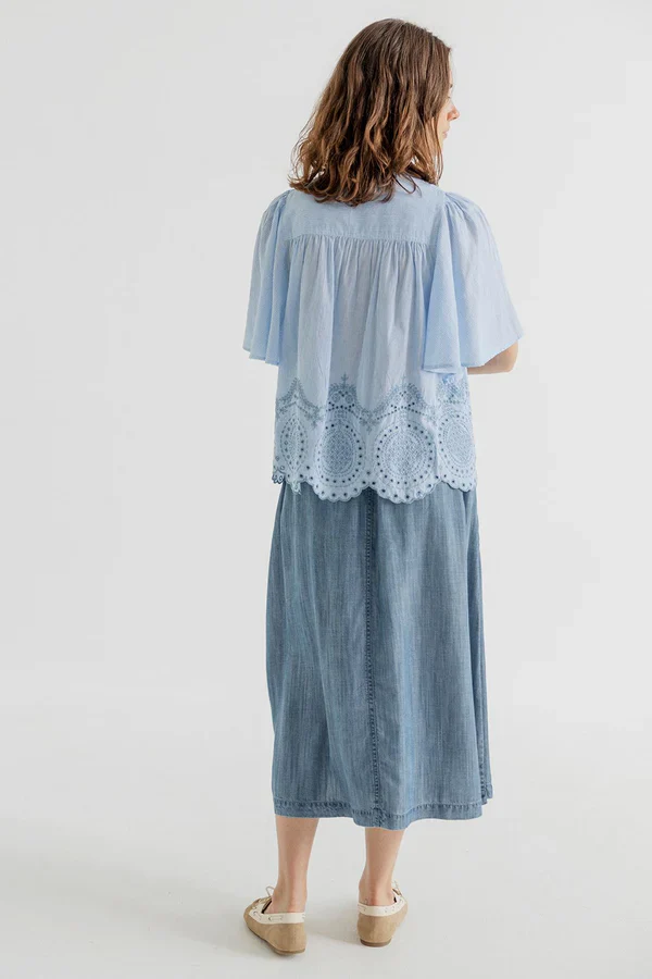 Hanna Skirt - Indigo - Image 4