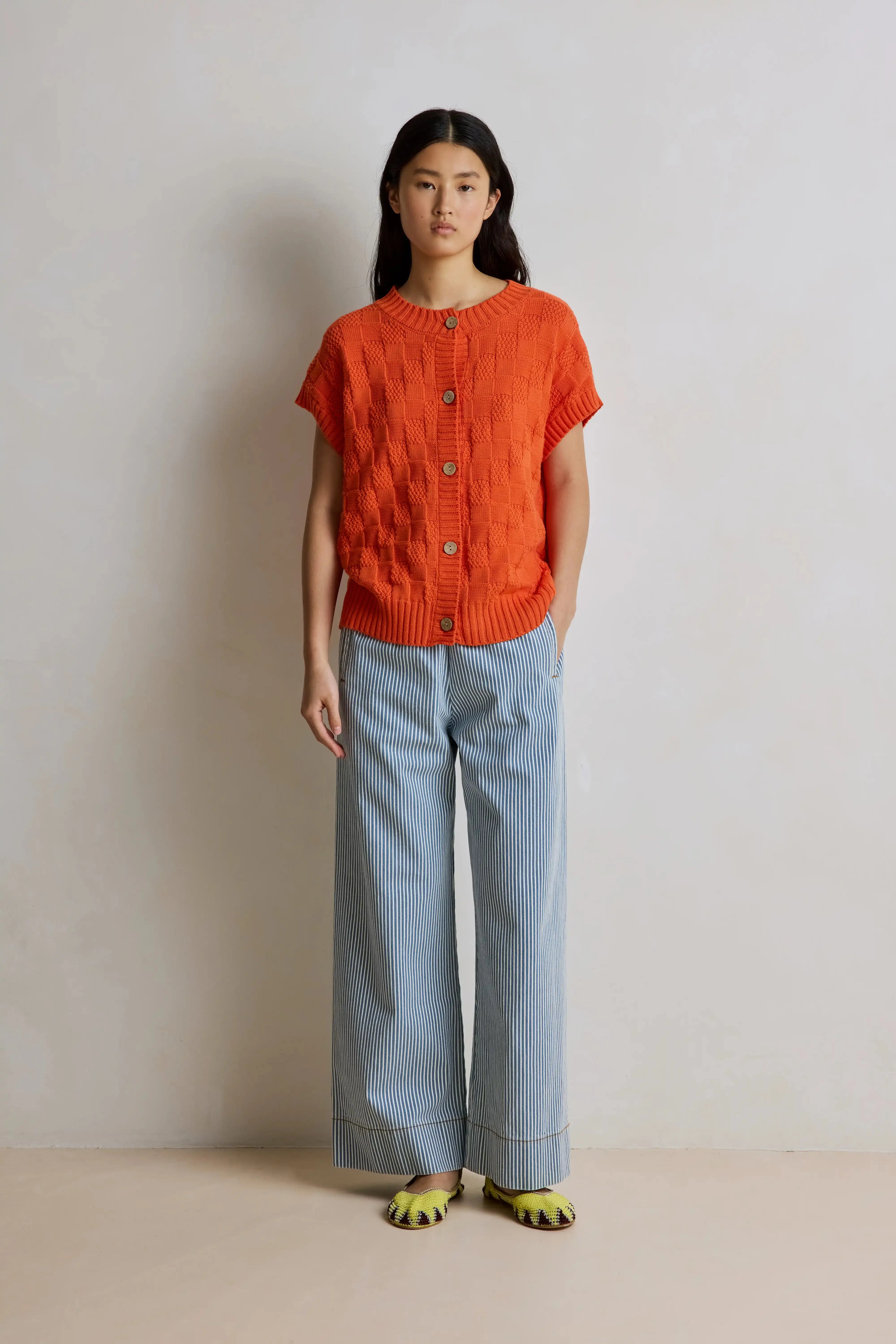 Jim Stripe Pantalon - Bluebell - Image 3