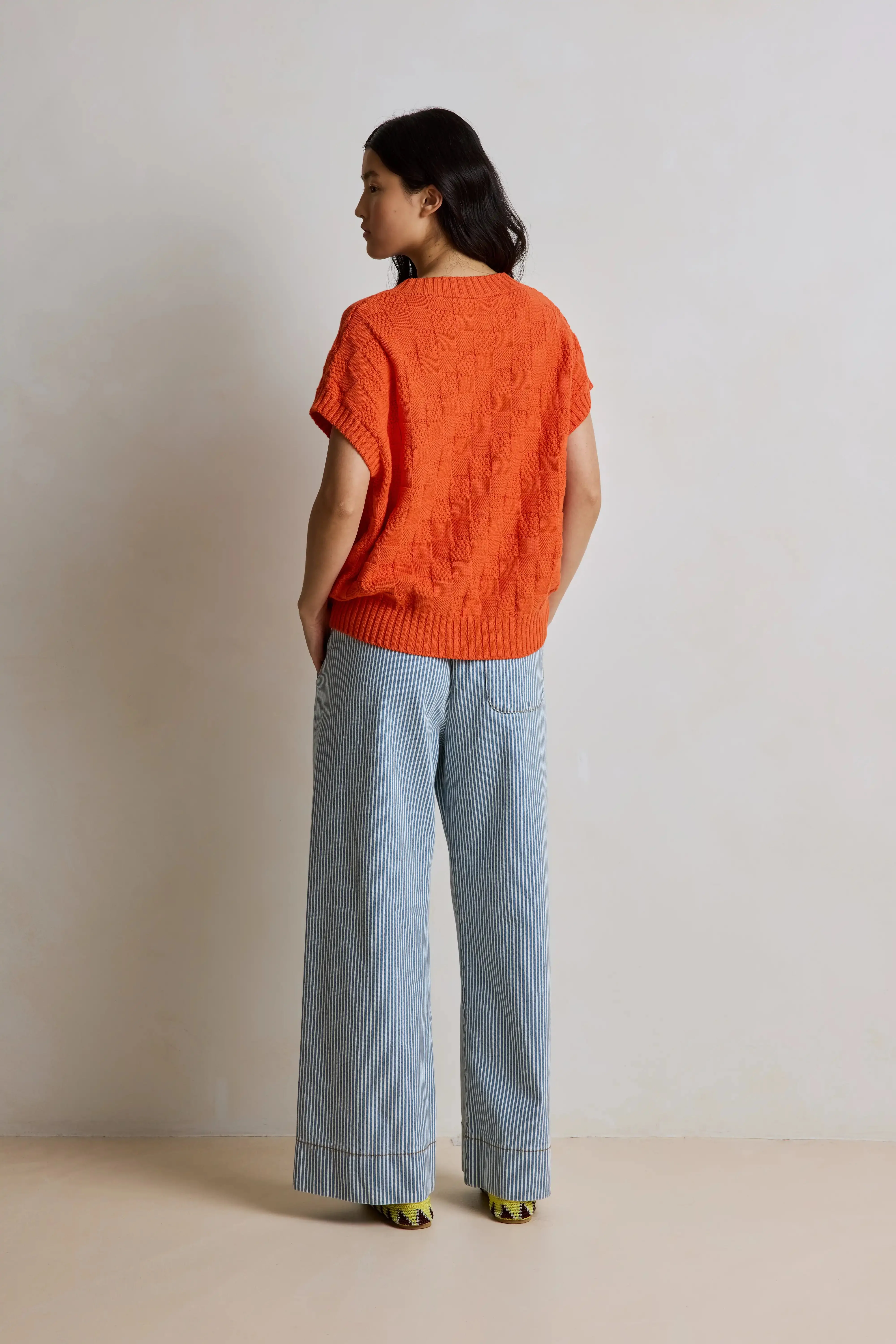 Jim Stripe Pantalon - Bluebell - Image 4