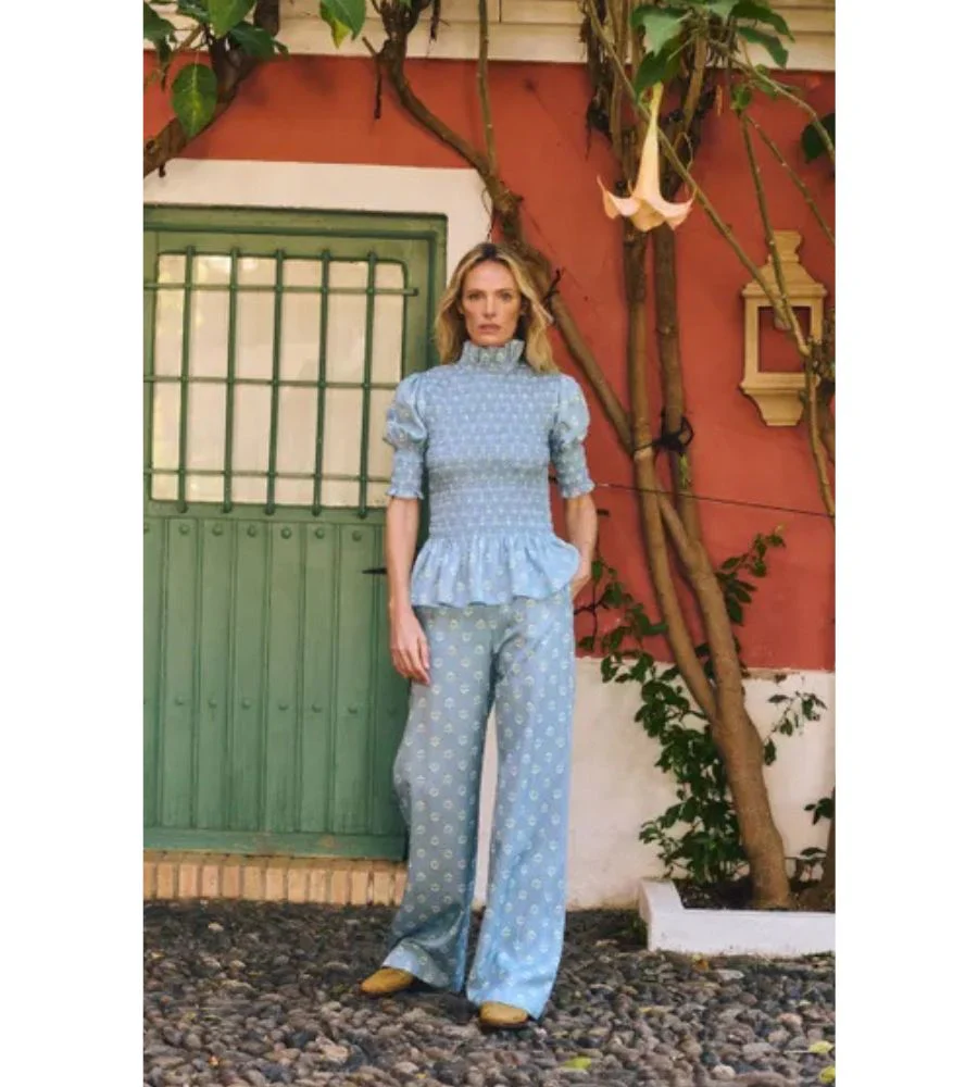 Lova Pants - Blue Flowers