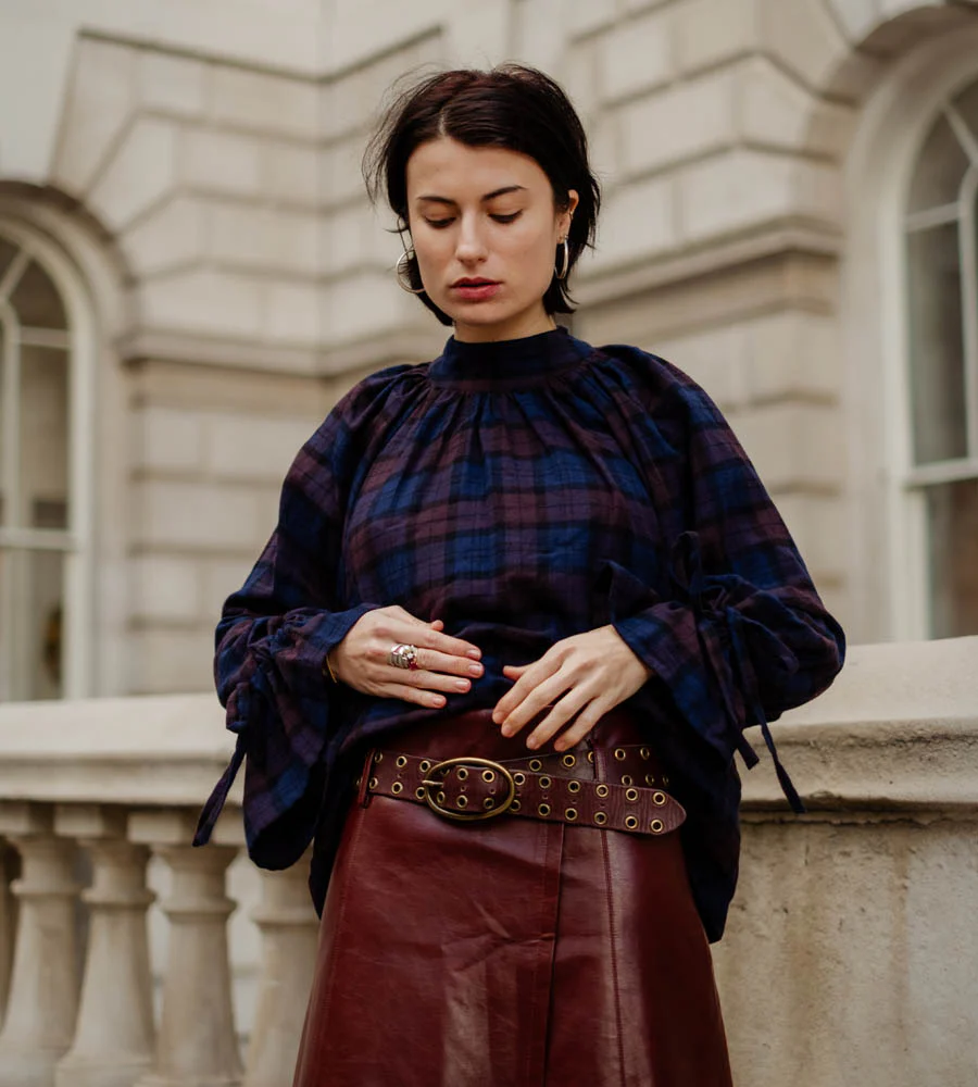 Joy Blouse in Arden Check