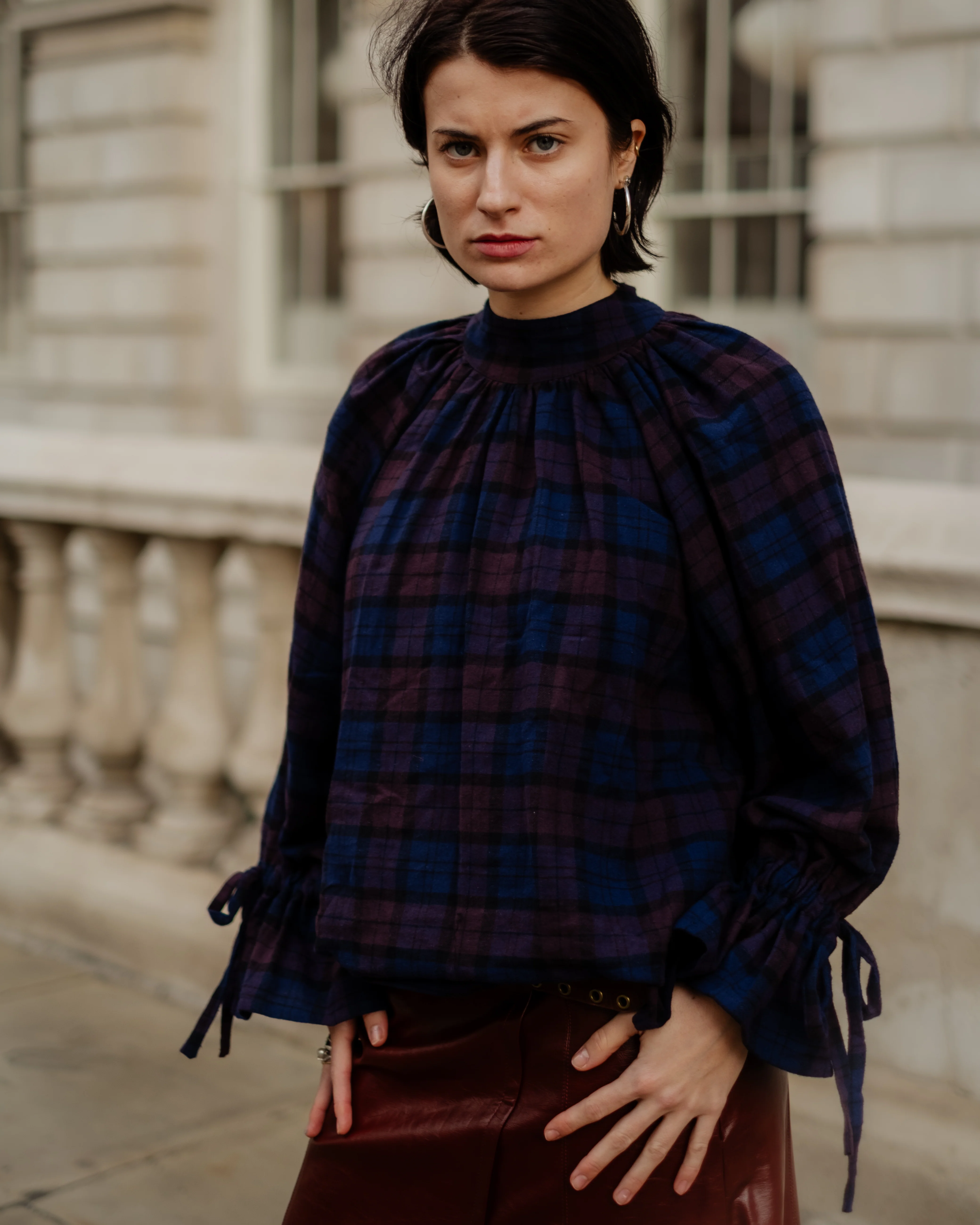 Joy Blouse in Arden Check - Image 3