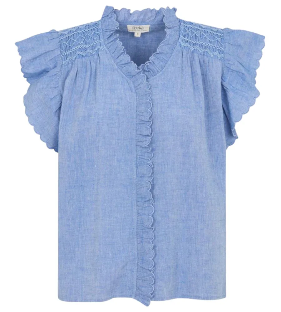 Judy Blouse in Denim