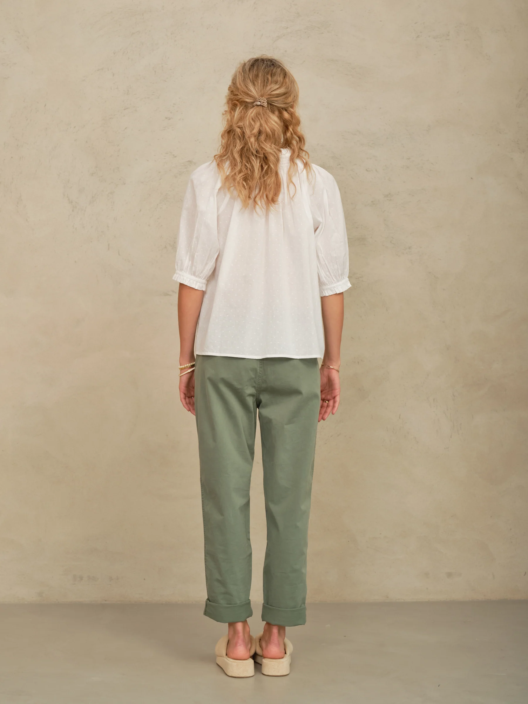 PRE-ORDER Lotta Short Sleeve Top - White - Image 5