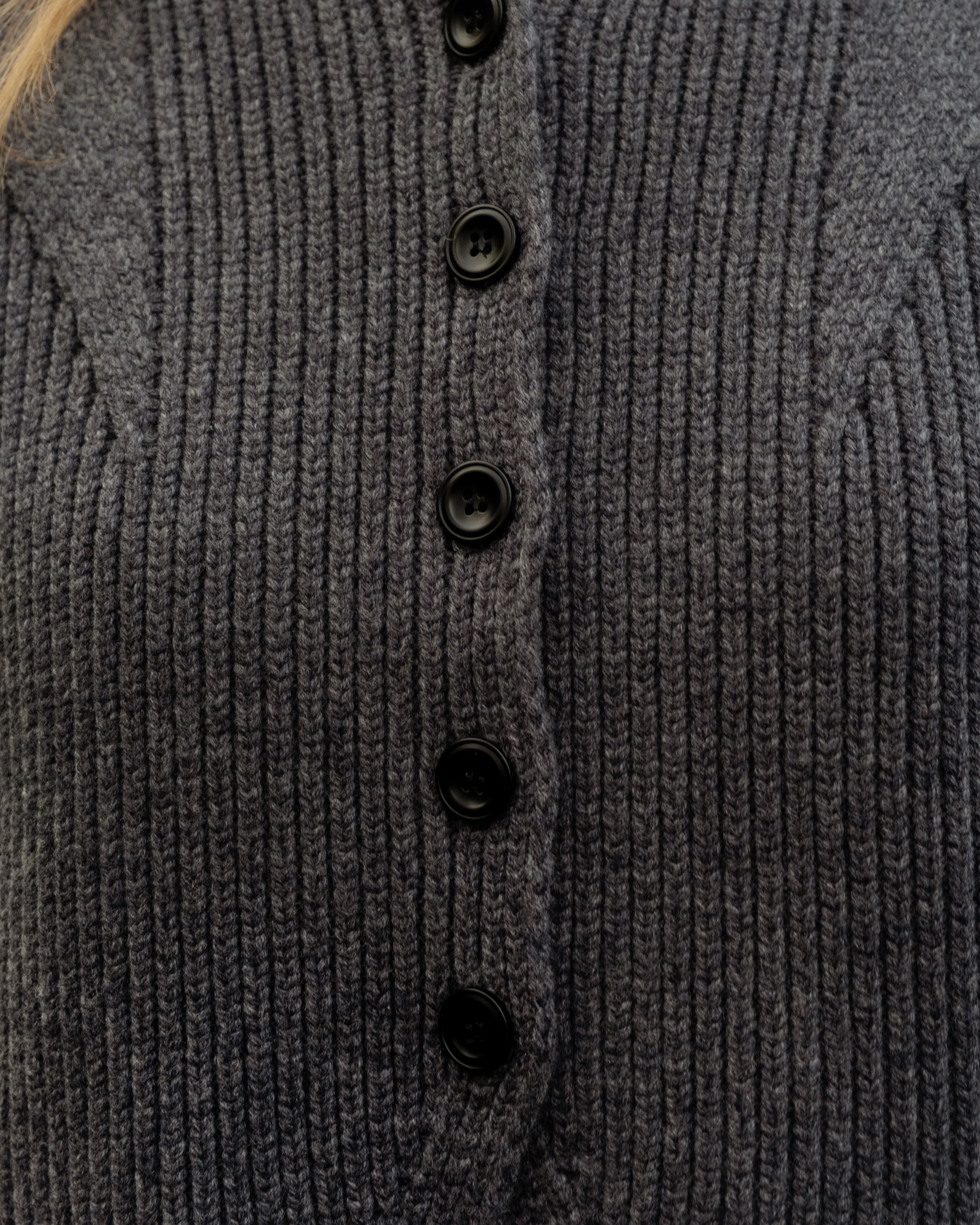 Lucy Knitted Waistcoat Charcoal - Image 5