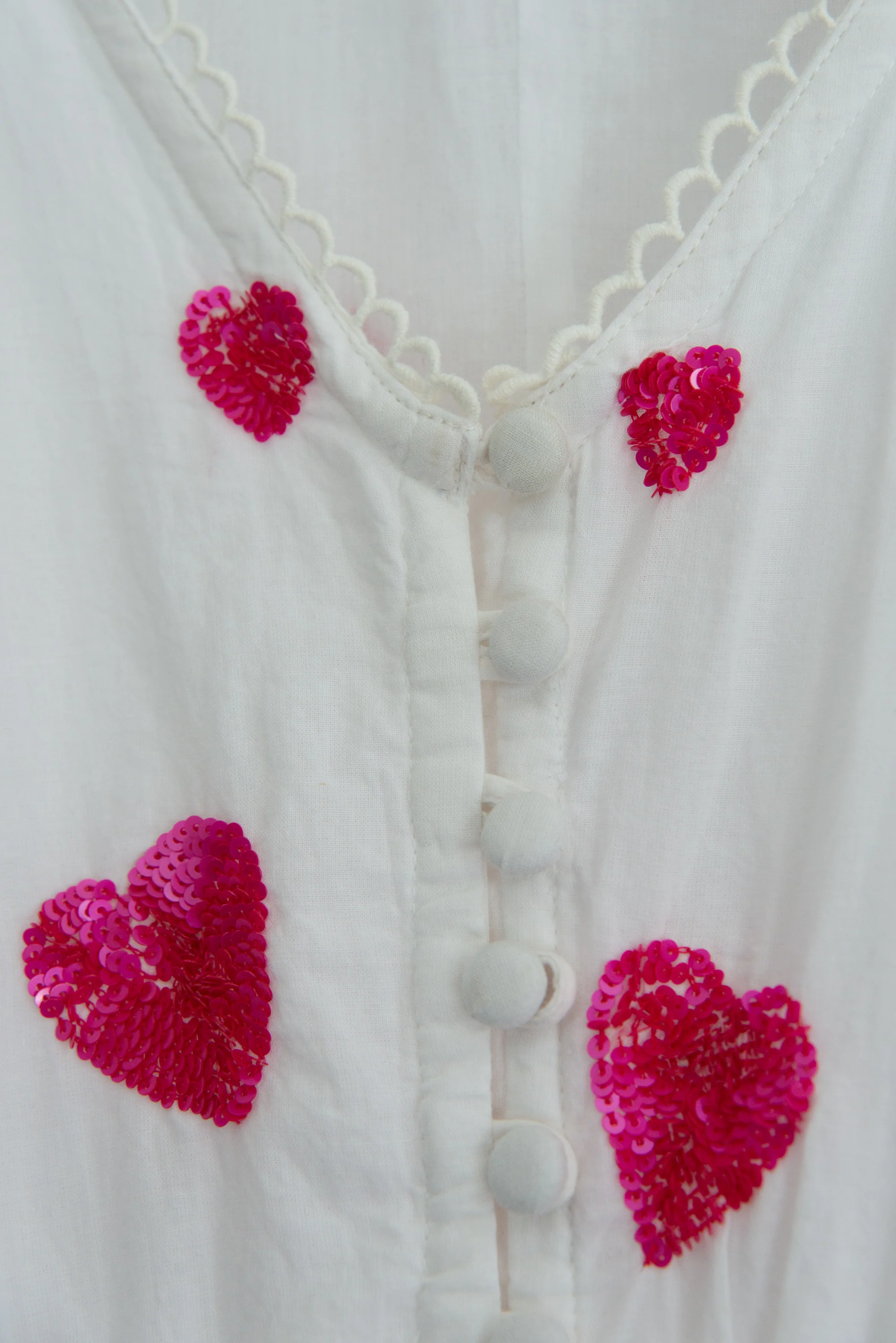 Lucy Rose Pink Heart Sequin Dress - Image 3