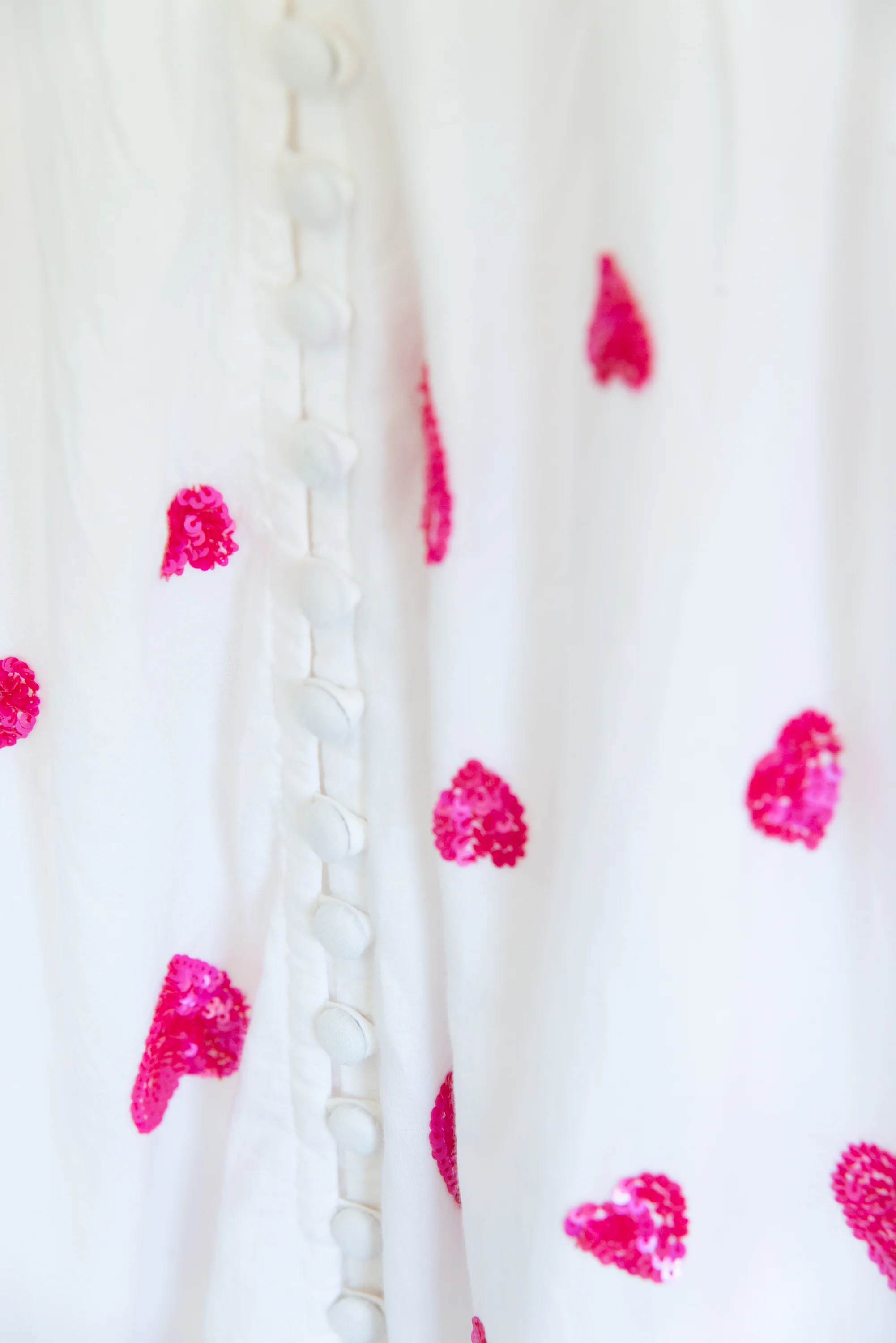 Lucy Rose Pink Heart Sequin Dress - Image 4