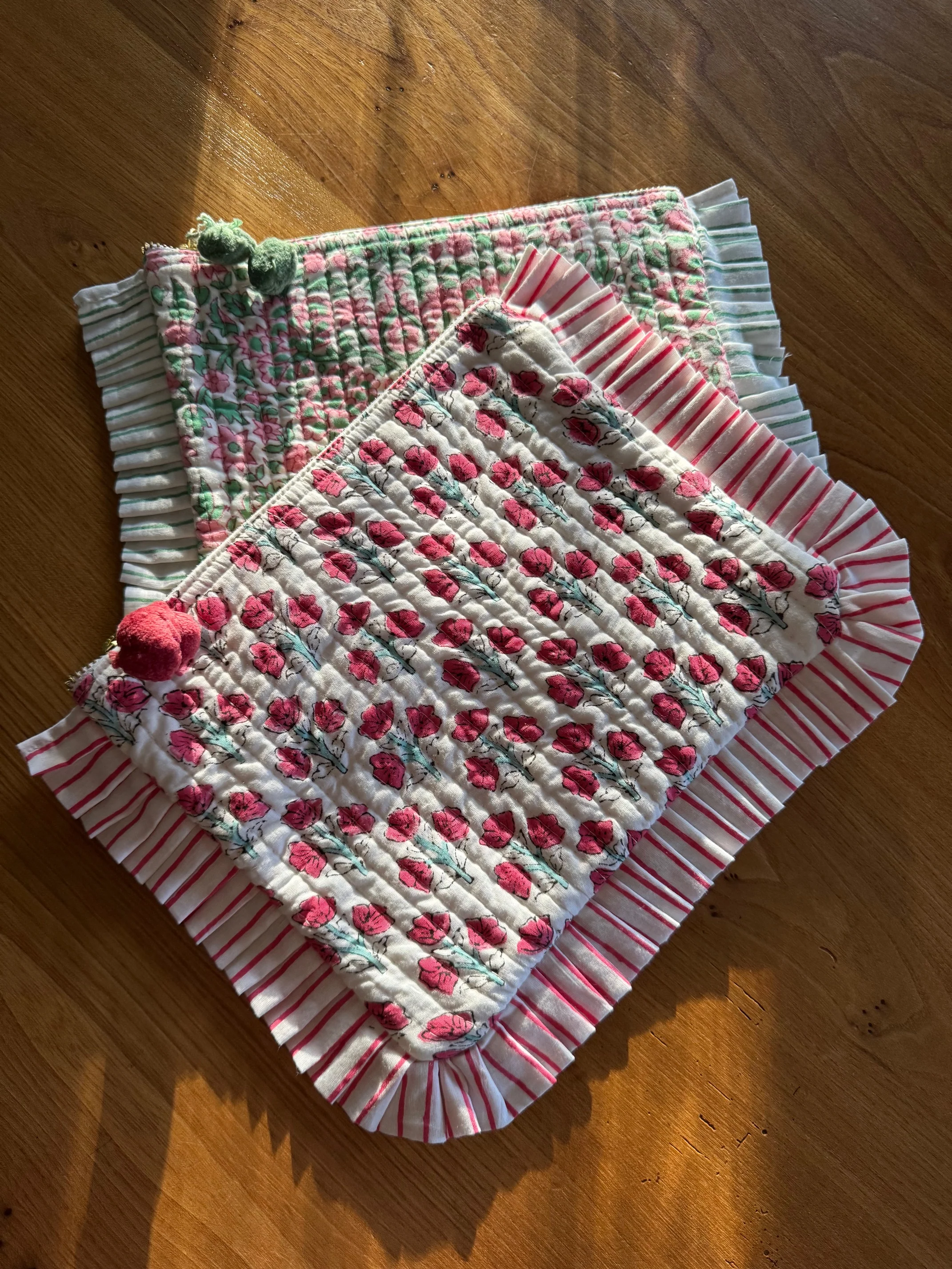 Millie Frill Pouch - Little Red Flower - Image 2