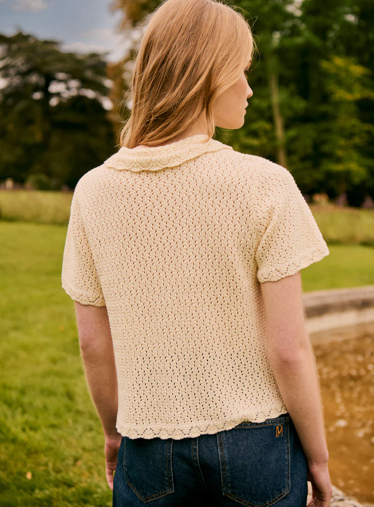 Mina Knitted Top - Ecru - Image 5