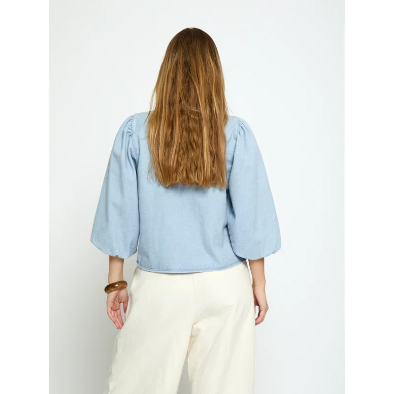 MSNew Solene Denim Shirt - Skyway Blue - Image 3