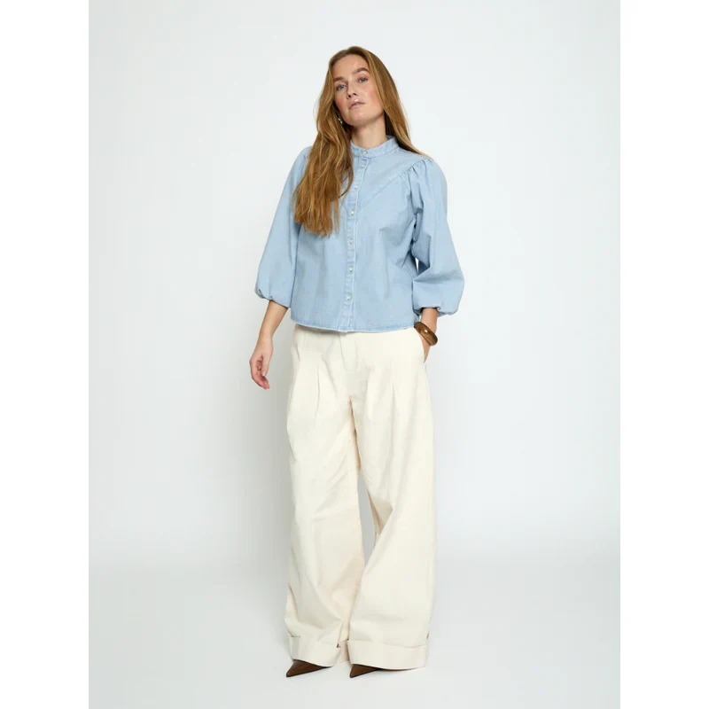MSNew Solene Denim Shirt - Skyway Blue - Image 4
