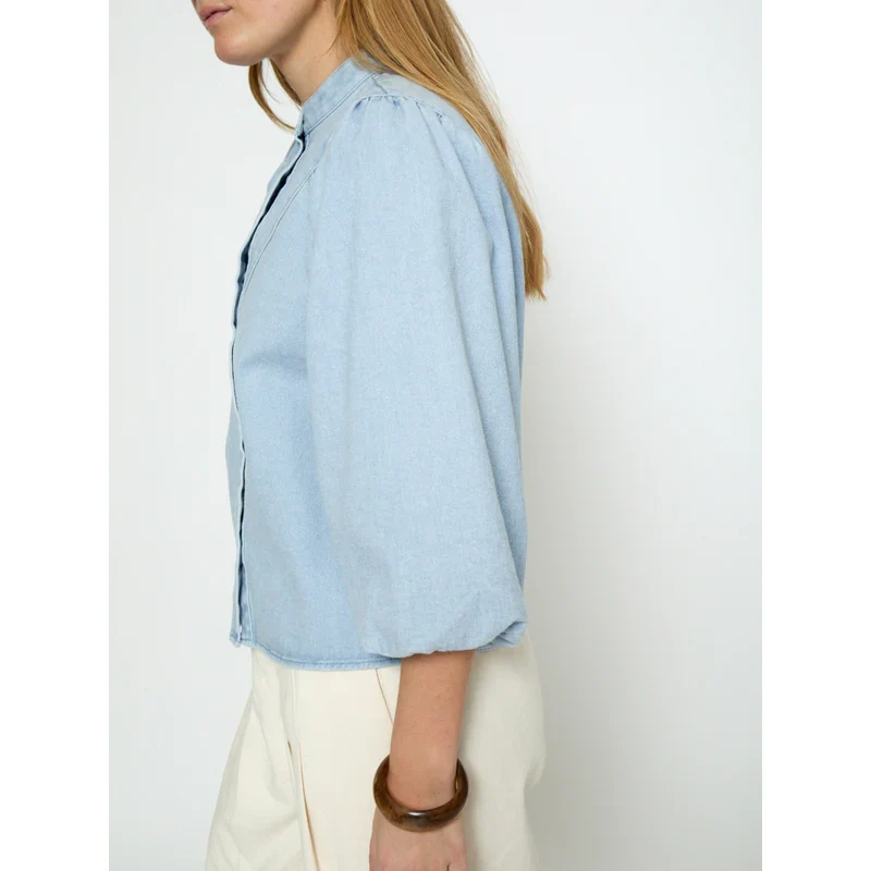 MSNew Solene Denim Shirt - Skyway Blue - Image 5