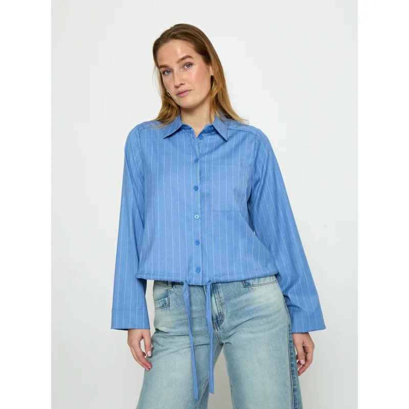 MSOdelia Shirt - Skyway Blue Stripe - Image 5