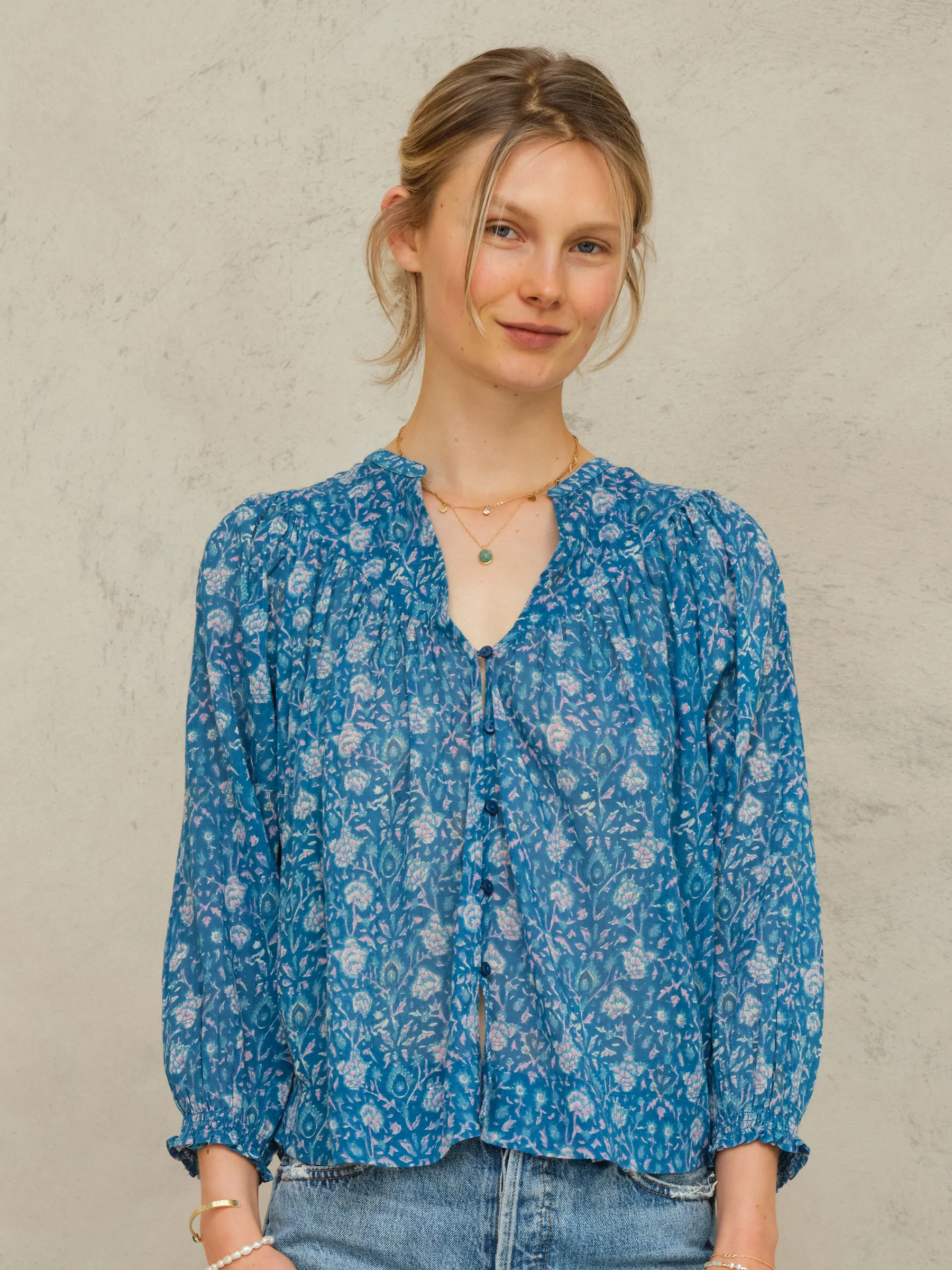 PRE-ORDER Myla Print Long Sleeve Top - Multi - Image 3