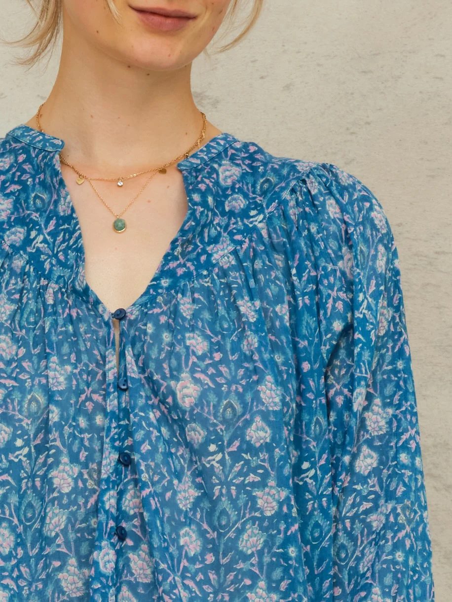PRE-ORDER Myla Print Long Sleeve Top - Multi - Image 4
