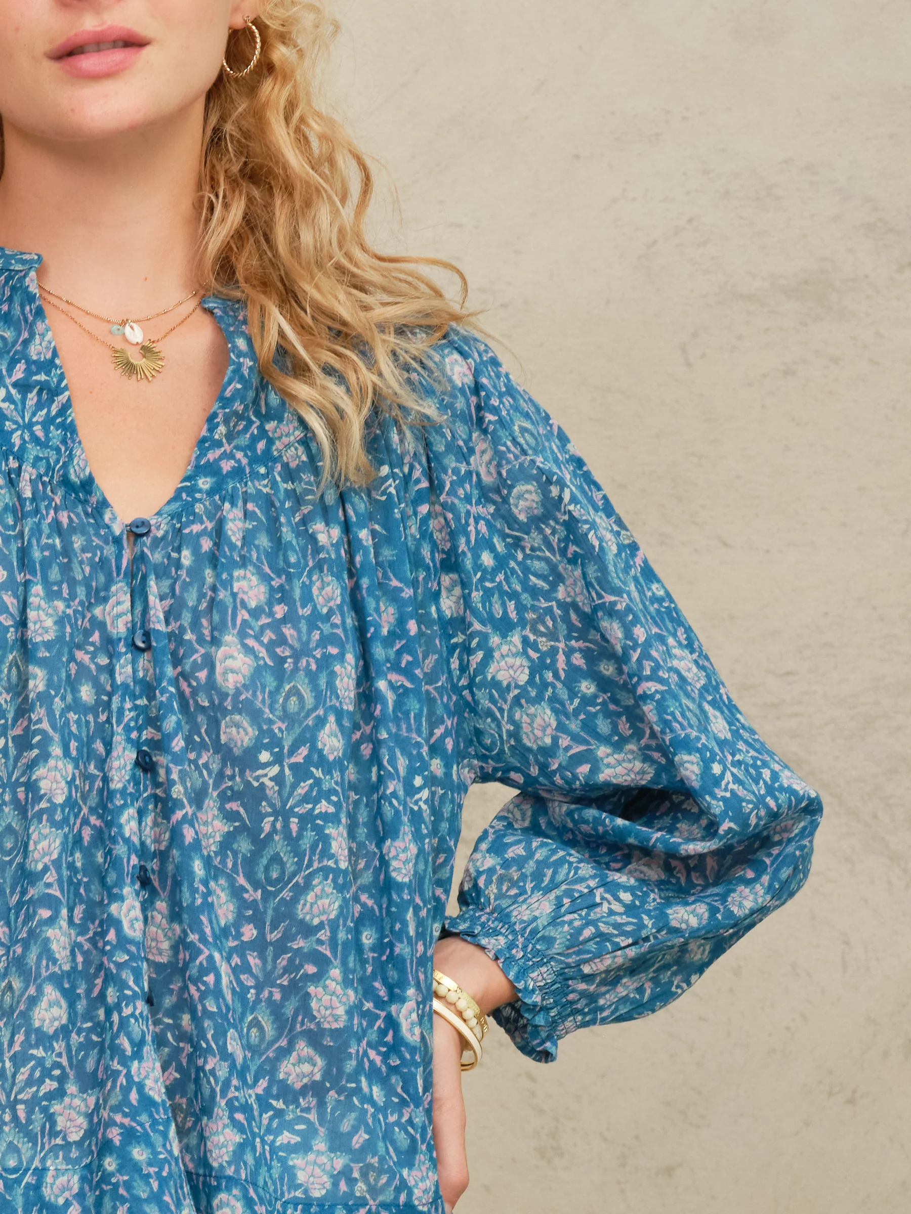 PRE-ORDER Myla Print Long Sleeve Top - Multi - Image 5