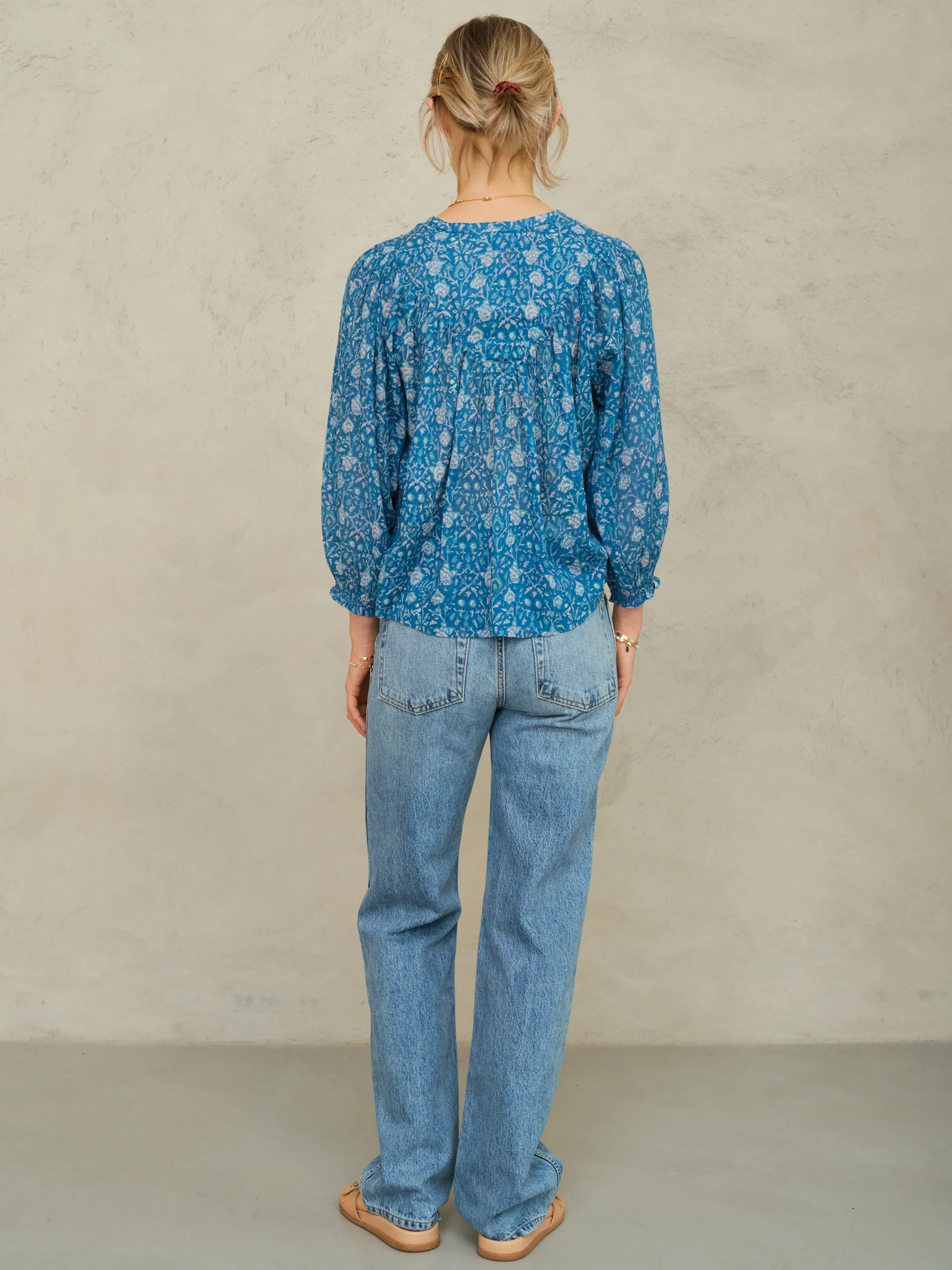 PRE-ORDER Myla Print Long Sleeve Top - Multi - Image 6