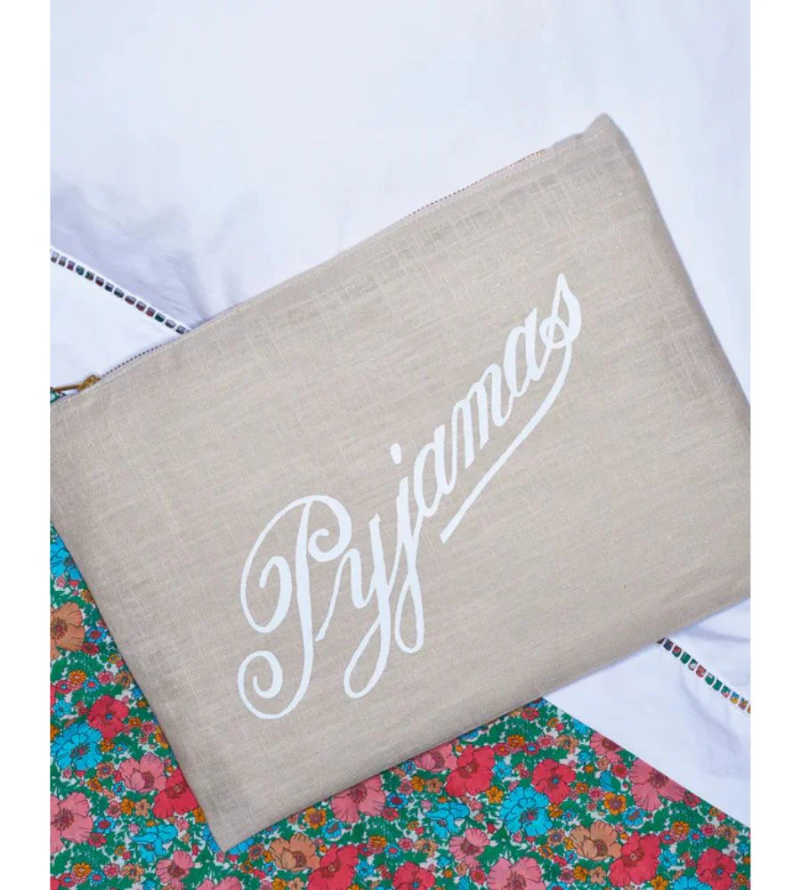 Natural Linen Pyjama Case