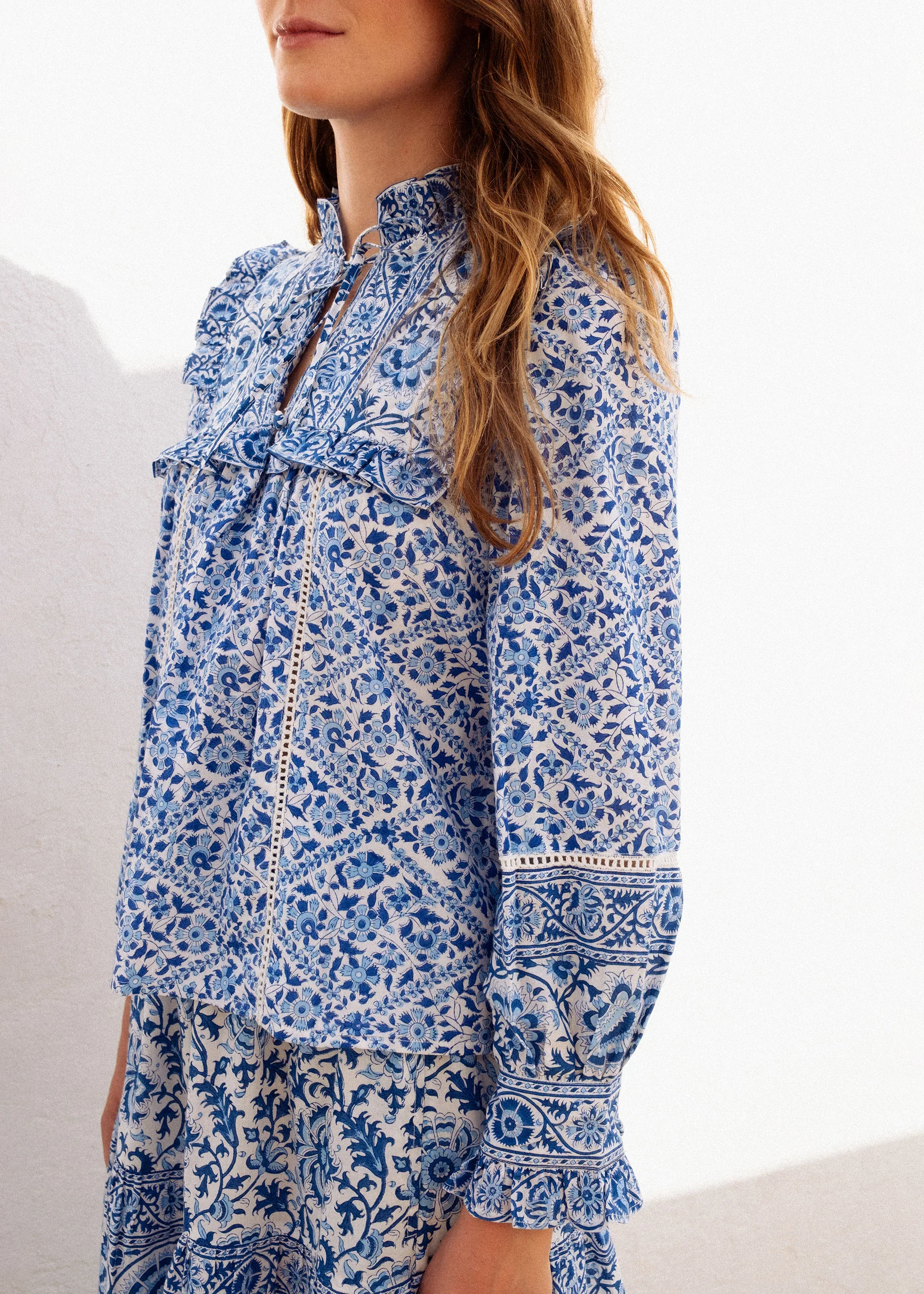 Nettie Blouse - Azure - Image 3