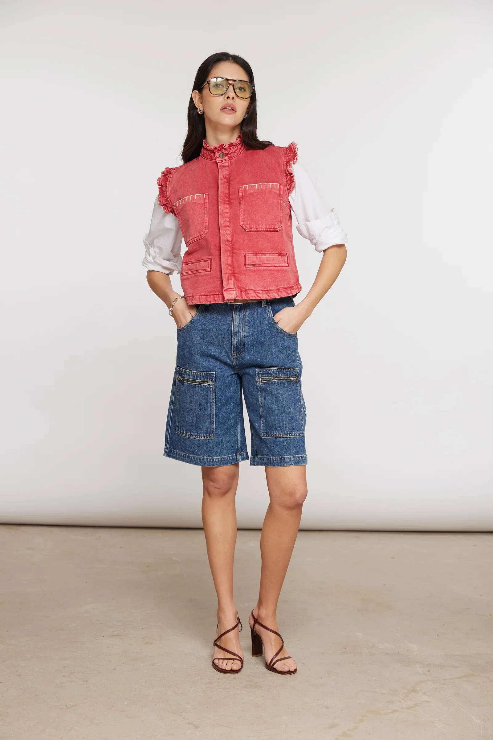 Pablo Waistcoat - Vintage Red - Image 2