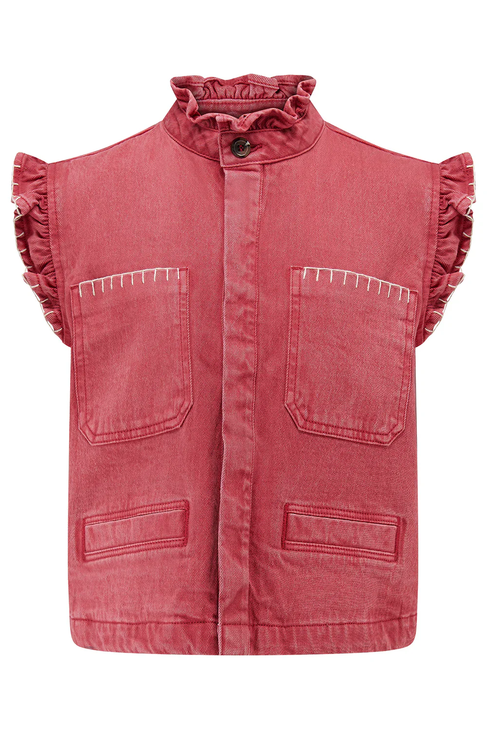 Pablo Waistcoat - Vintage Red - Image 3