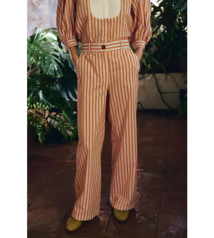 Romeo Pants - Orange Stripe