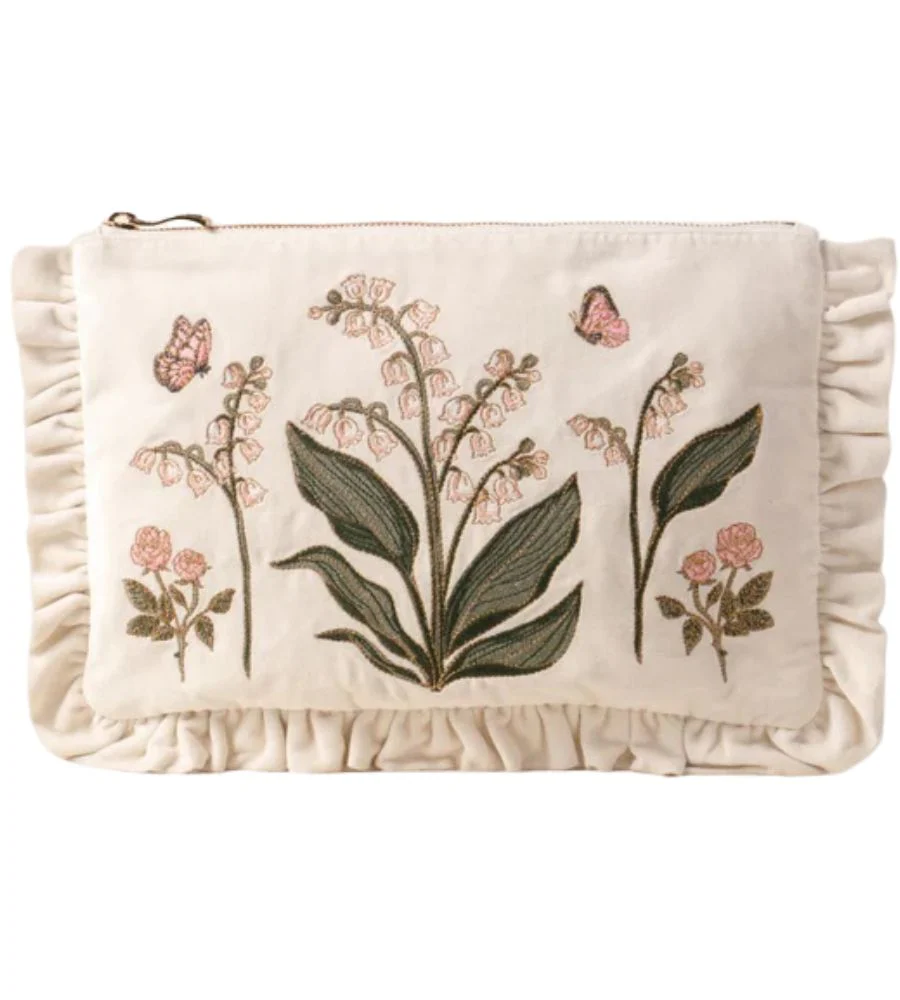 Lily of the Valley Frill Pouch