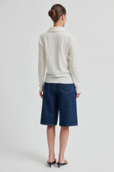 Paria LS Collar Tee - Tofu - Image 5