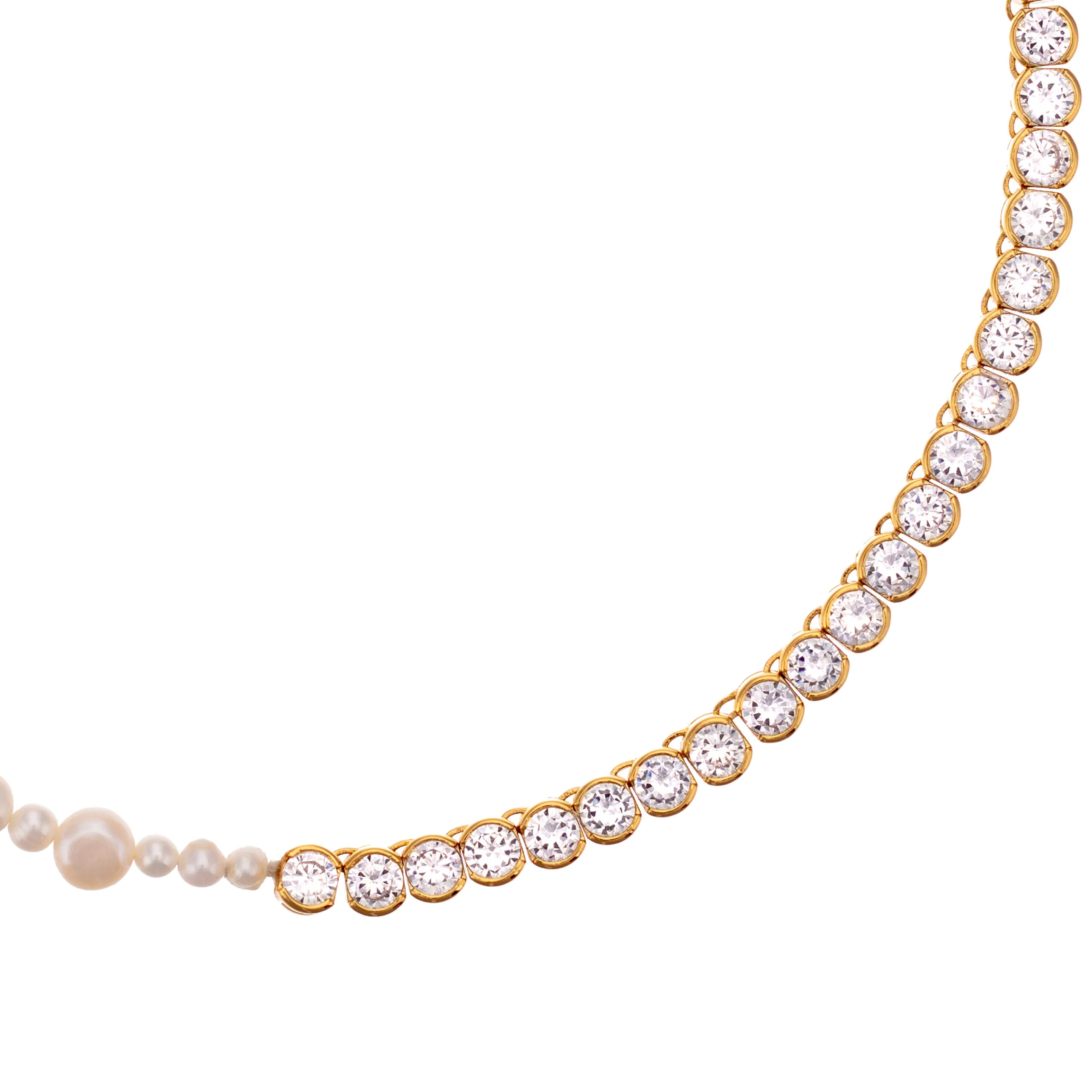 Pearl Necklace DUO - CZ - Image 2