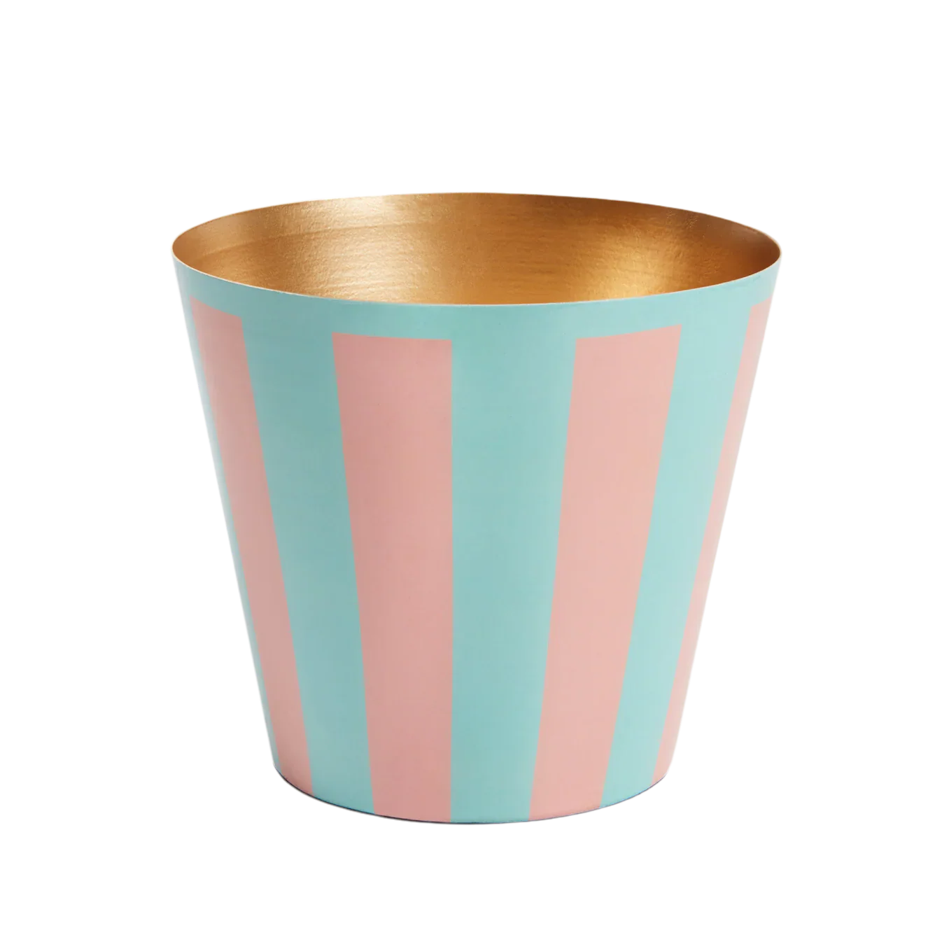 The Penny Planter in Pink & Blue Stripes
