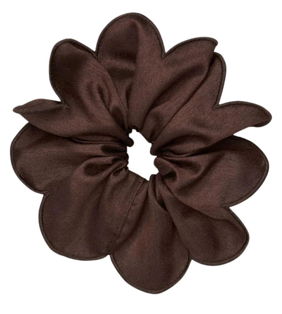 Tila Scrunchie -  Hot Fudge Brown