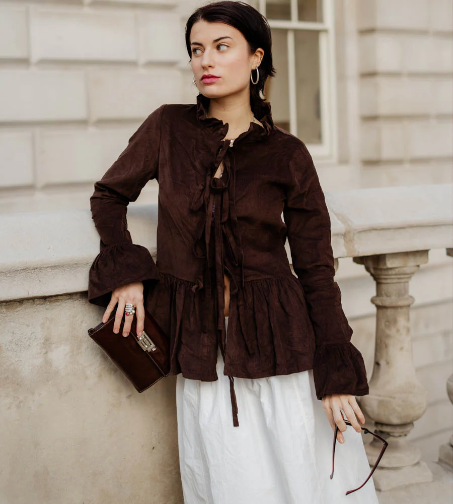Tinky Blouse in Chocolate Cord