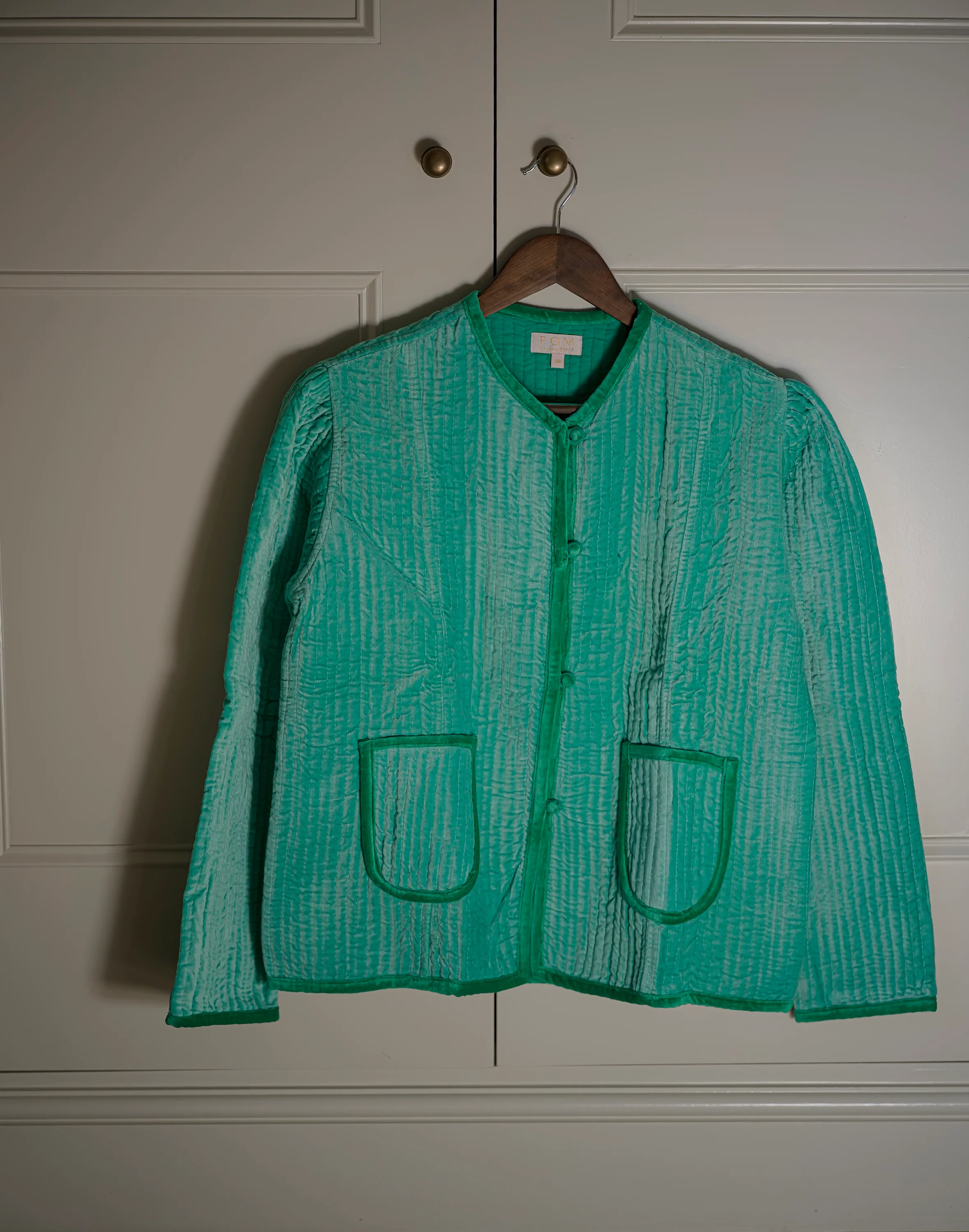 Tinky Velvet Jacket Sea Green - Image 4