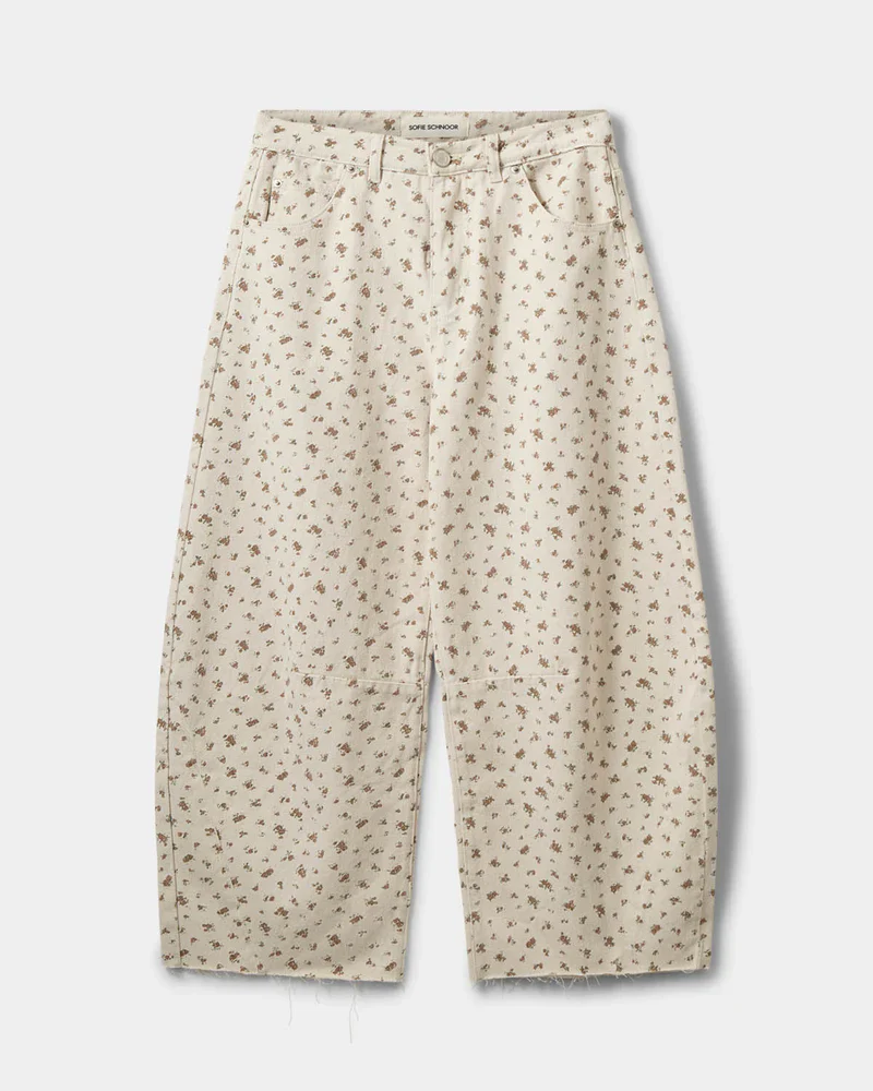 Tomarsw Cropped Barrel Jeans - Rose Flower - Image 5