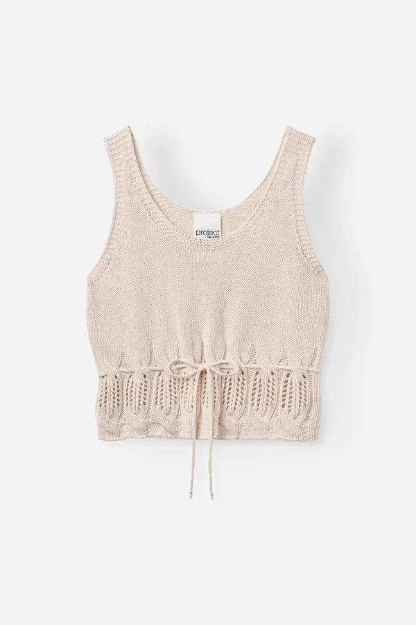 Vaka Knit Top - Chalk - Image 5