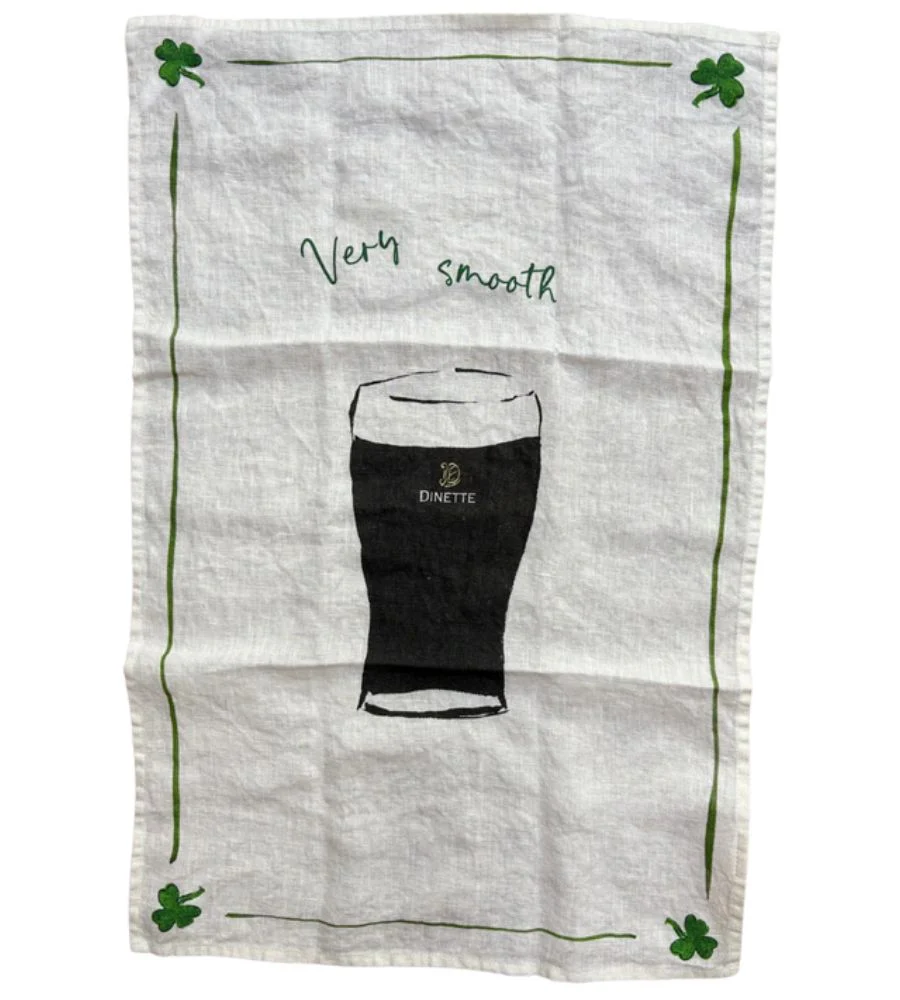 Very Smooth - Irish Stout Linen Tea Towel
