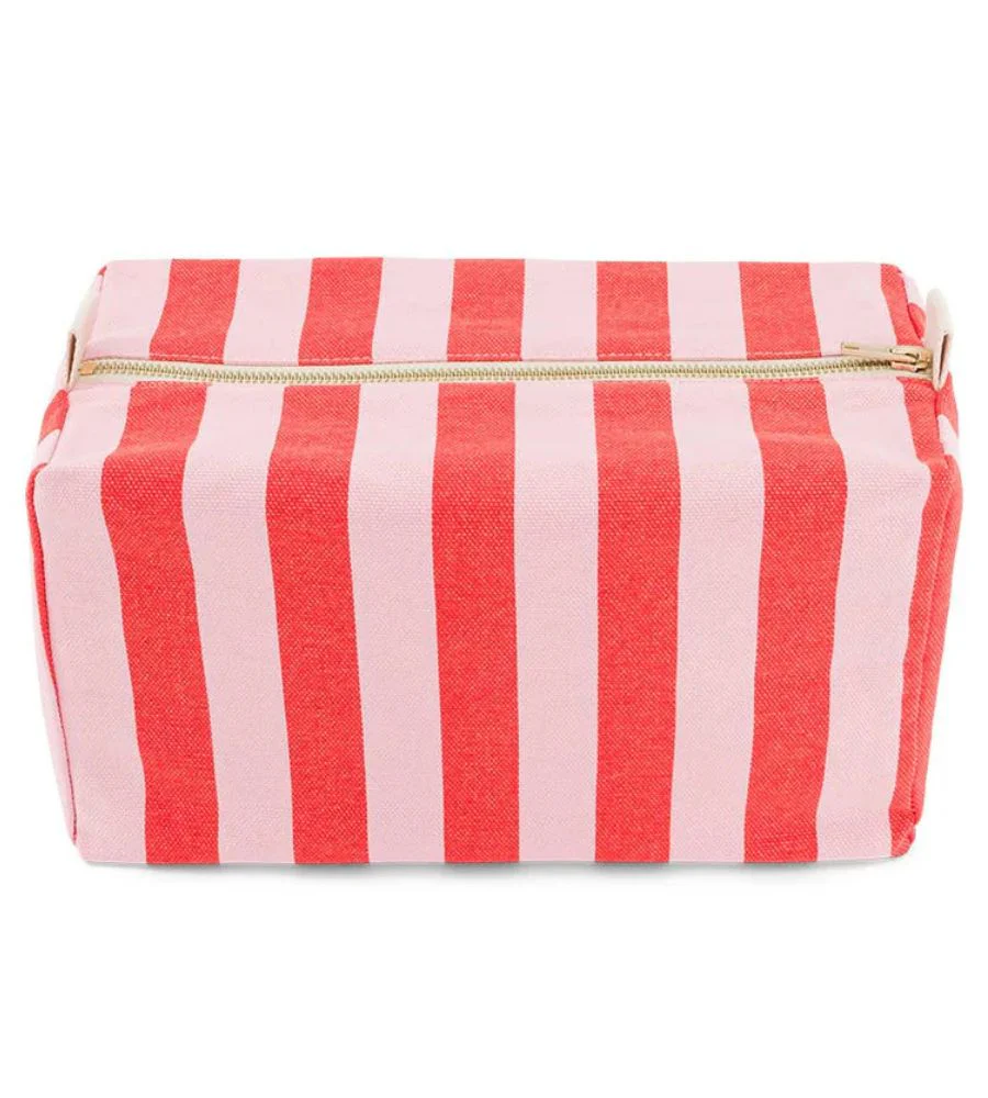 Vic Toiletry Bag Stripes Tomato & Candy