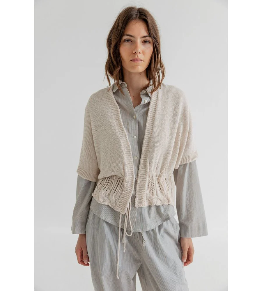 Vinnie Knit Top - Chalk