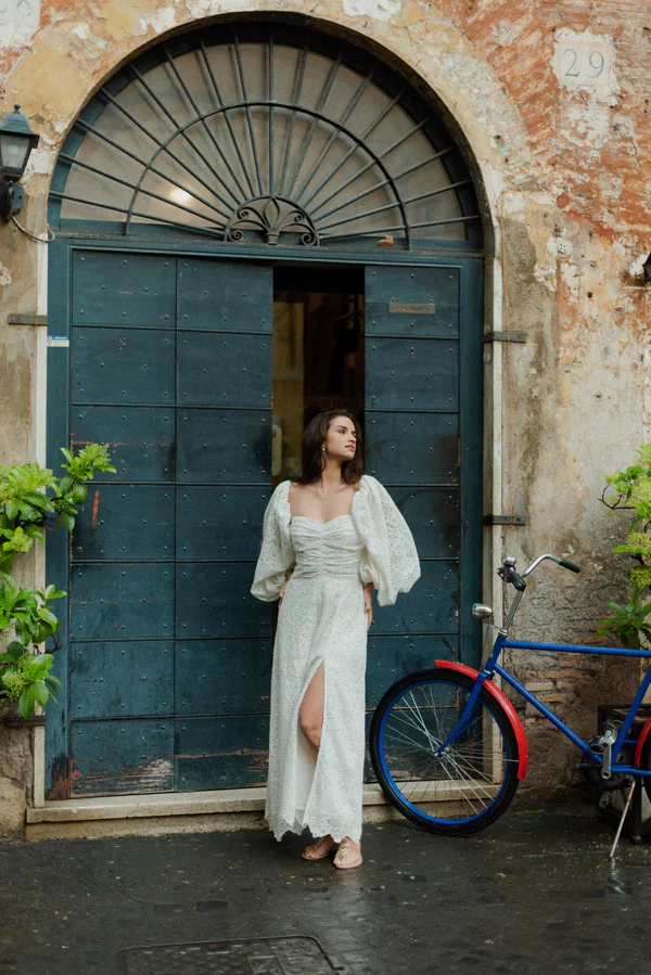 Violette Long Eyelet Carioca White - Image 3